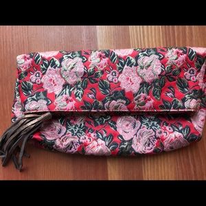 Anthropologie clutch fabric purse